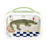 Alligator in the bathtub lunch boxes