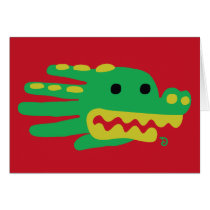 Alligator Jaw Greeting Cards