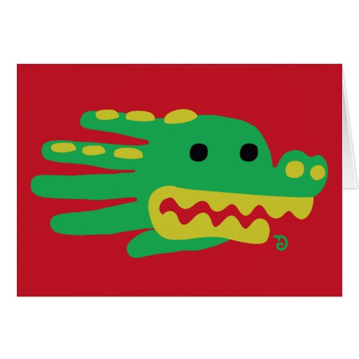 Alligator Jaw Greeting Cards