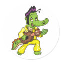 Alligator King with Guitar stickers