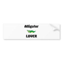 Alligator Lover bumper stickers by AnimalShirts Alligator Lover bumper stickers