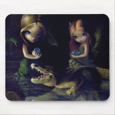 "Alligator Magic" Mousepad by strangeling