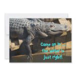 Alligator On Dock Invite