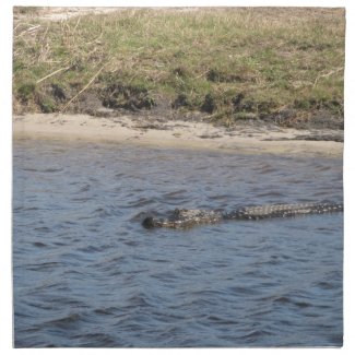Alligator on the Water Napkin