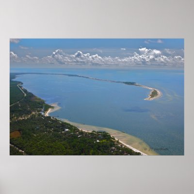 Alligator Point, Florida Aerial Photograph Print by Skywagon