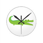 Alligator Round Wall Clocks