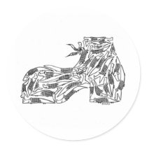 ALLIGATOR SHOE STICKER