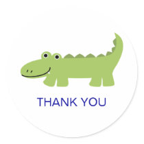 Alligator Thank You stickers