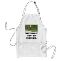 Alligators-2 082, NO. I DON'T WANT TO BE LUNCH. aprons by cc1234 Alligators-2 082, NO. I DON'T WANT TO BE LUNCH. aprons