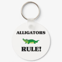 ALLIGATORS Rule! keychains by AnimalShirts ALLIGATORS Rule! keychains