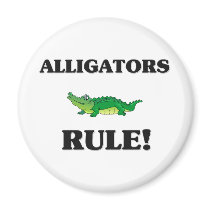ALLIGATORS Rule! Refrigerator Magnet