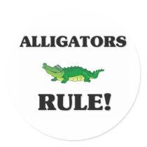 ALLIGATORS Rule! Stickers