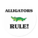 ALLIGATORS Rule! stickers