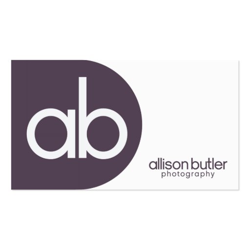 Allison Butler Photography Business Card Template (back side)