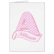 Allison Monogram cards