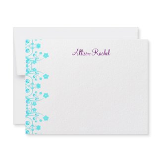Allison Rachel Flowers & Pearls Thank You invitation