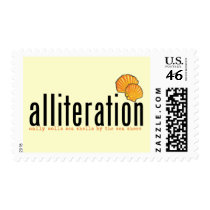 Alliteration postage by smallhandsdesigns Alliteration postage