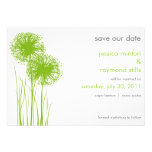 Allium in the Grass Save the Date Custom Invitation