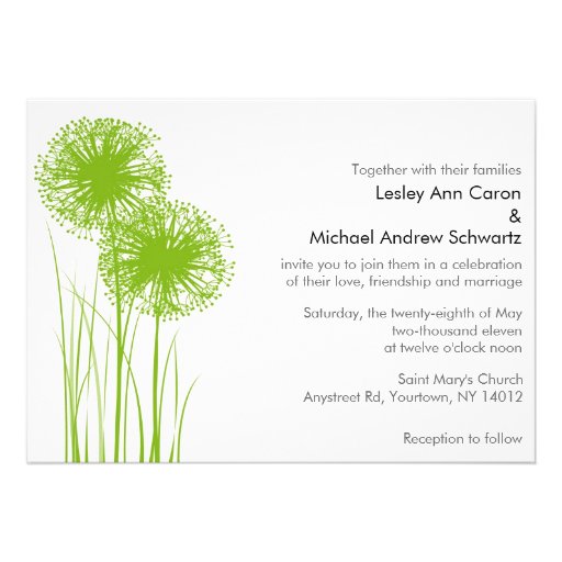 Grass Wedding Invitations