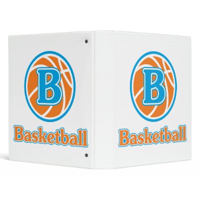 Alllaire Orange Basketball 3 Ring Binders by truetomboy