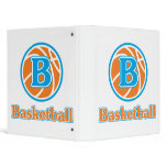 Alllaire Orange Basketball 3 Ring Binders