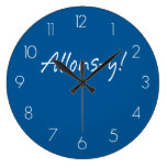 Allons-y Round Wall Clocks