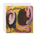 allora  si, allora  no custom invitation