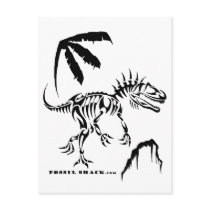Allosaurus by Fossil Shack Postcard