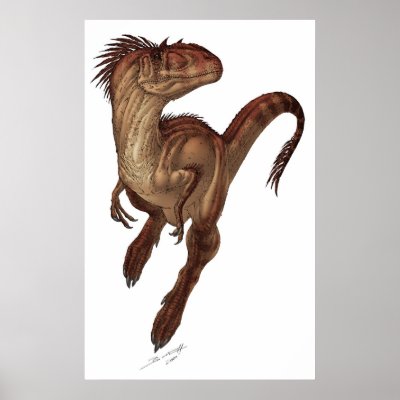 Allosaurus fragilis poster by DemonPuppy