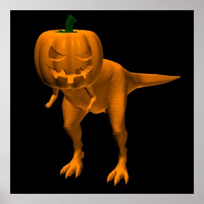 Allosaurus halloweenis print by Emangl3D