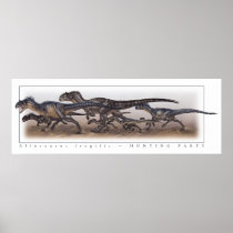 Allosaurus Hunting Party Print