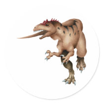 Allosaurus Round Sticker