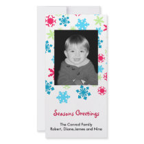 allover flakes photo cards
