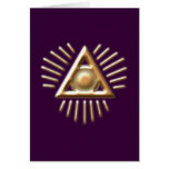 allsehendes Auge all seeing eye Greeting Card