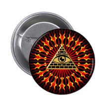Allsehendes eye of God, all seeing eye Buttons