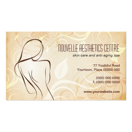 Alluring Curves Spa Appointment Business Card