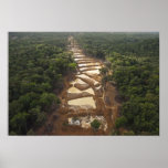 Alluvial Gold Mining. Rainforest, Guyana.