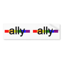 ally bumper sticker