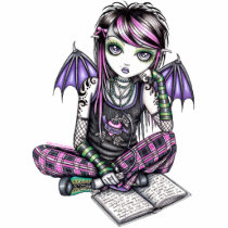 Ally Cute Emo Fairy Magnet Photo Sculpture photo sculptures by mykajelina Ally Cute Emo Fairy Magnet Photo Sculpture photo sculptures