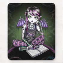 Ally Cute Emo Fairy Mousepad by mykajelina Ally Cute Emo Fairy Mousepad