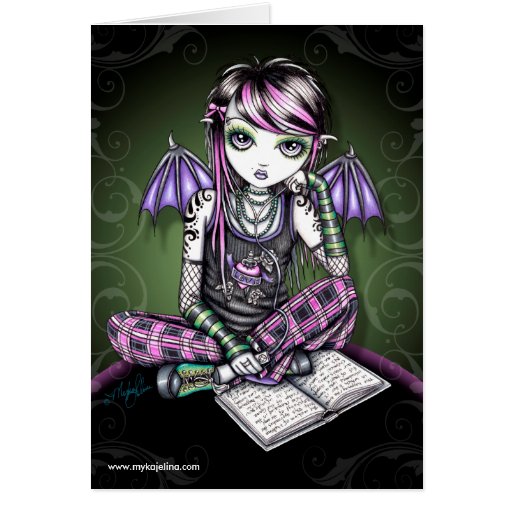 Ally Emo Fairy Card