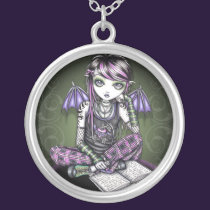 "Ally" Emo School Girl Fairy Necklace