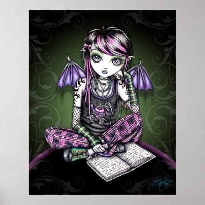 Ally Tattoo Emo Fairy Poster