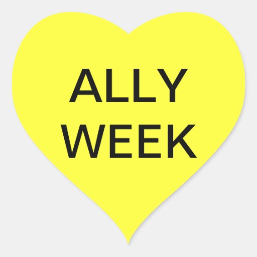 ALLY WEEK HEART STICKER Zazzle