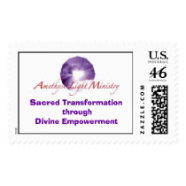 alm_logo01, Sacred Transformation through Divin... postage by AmethystLight alm_logo01, Sacred Transformation through Divin... postage