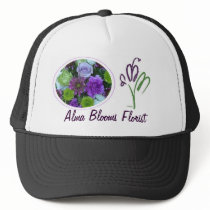 Alma Blooms Purple Bouquet Mesh Hat