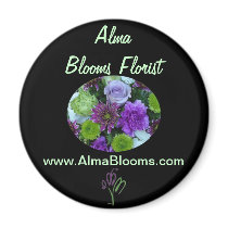 Alma Blooms Purple Bouquet Magnet