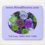 Alma Blooms Purple Bouquet mousepads