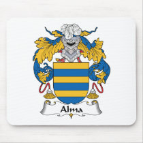 Alma Family Crest mousepads by coatsofarms Alma Family Crest mousepads