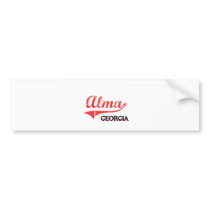 Alma Georgia City Classic Bumper Sticker